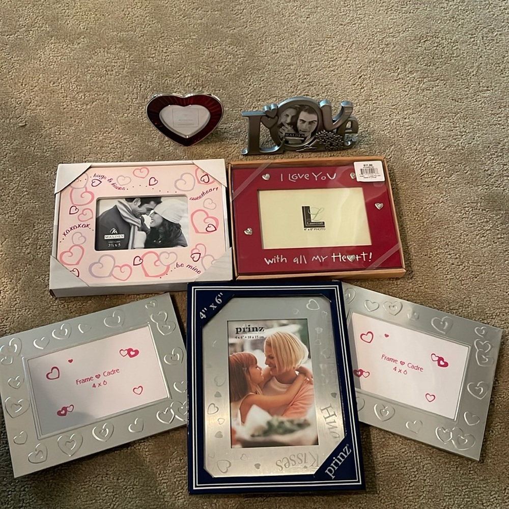 Valentine’s picture frames